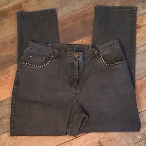 Ruby Rd. Petite Blackwash Jeans Size 10P